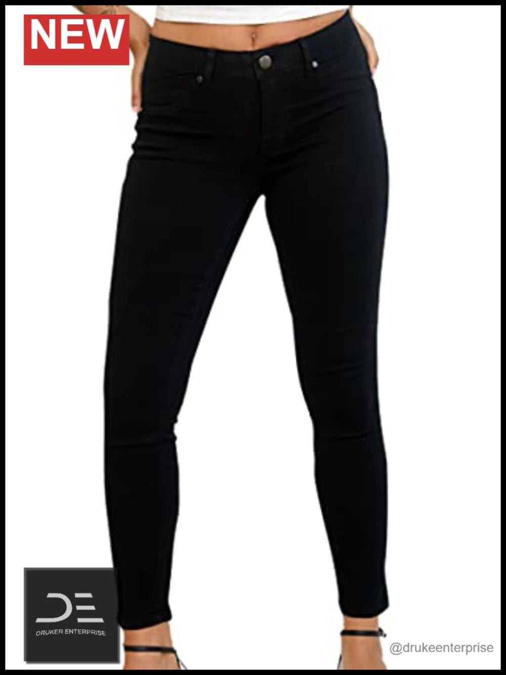 Curvy Skinny Jeans with Magic Waistband & Tummy Control